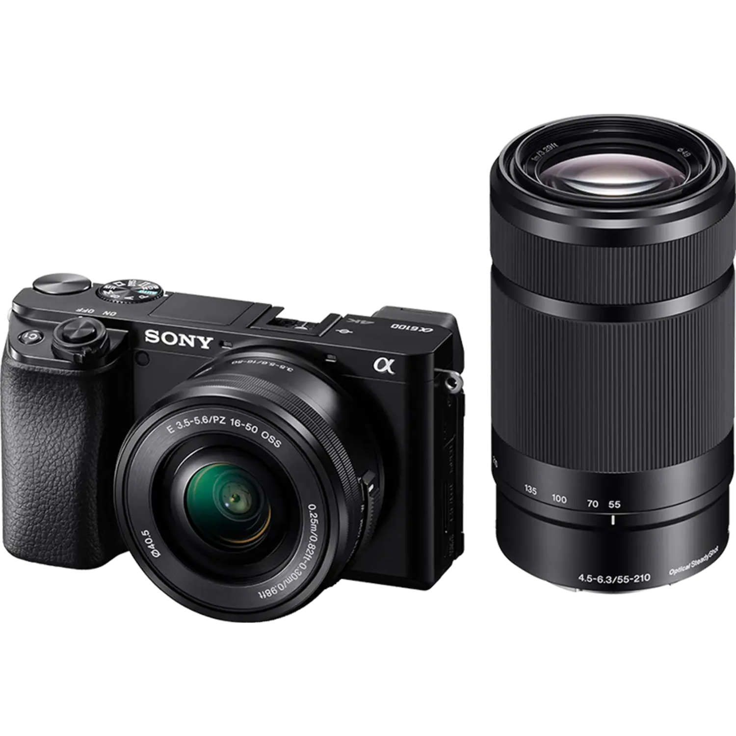 Sony A6100 с обектив SEL 16-50mm f/3.5-5.6 PZ и 55-210mm